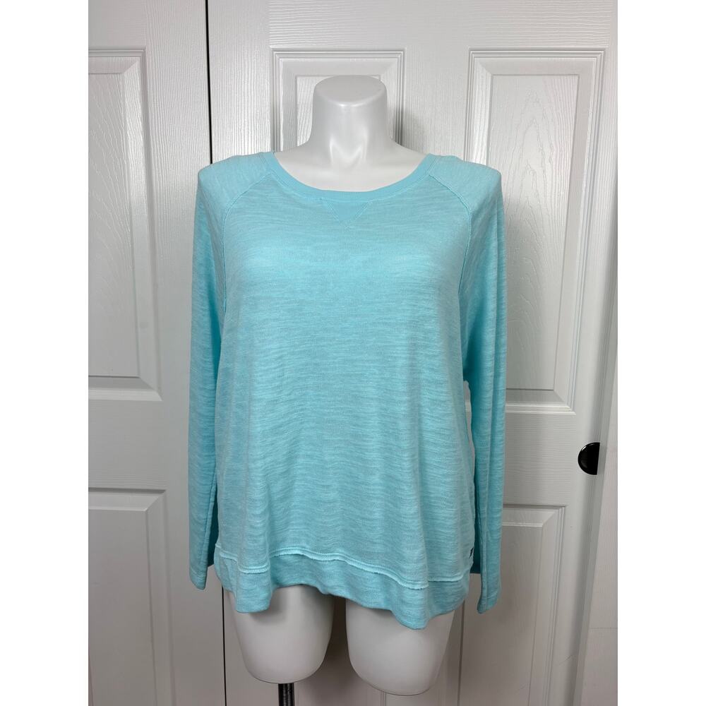Tommy Hilfiger Sport Knit Lightweight Blue Sweater Size XXL NWT Cotton Blend